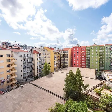 דירה Guestready- Blue Arroios Apt Perfect For 2